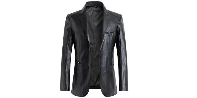 Blazer cuir homme 2025